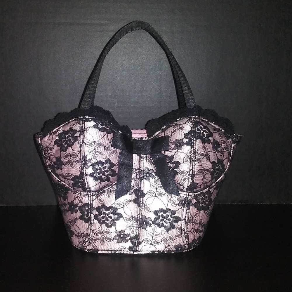 Purse shaped like corset